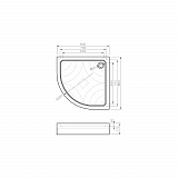 Поддон акриловый "KOLLER POOL" Grace 80x80 GRACE80R