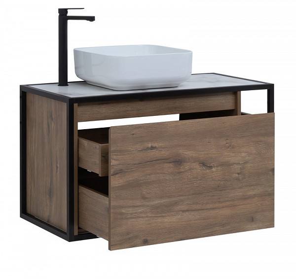 Тумба под раковину Aquanet Nova Lite Loft 90 L дуб рустикальный 00261660