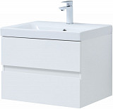 Тумба под раковину Aquanet Беркли 60 белый глянец (2 ящика) 00302349