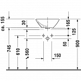 Рукомойник Duravit Bacino 0333420000