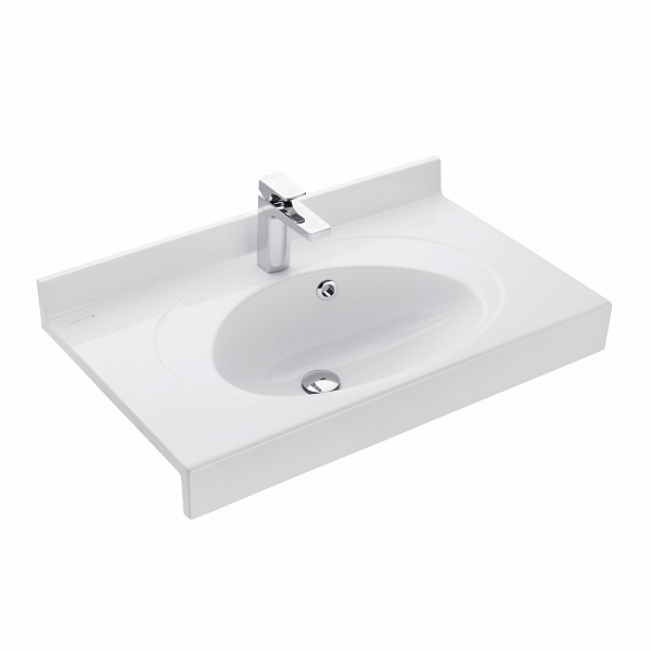 Раковина под тумбу Акватон - ОТЕЛЬ 3/80 с навесами 1A70063NOT010