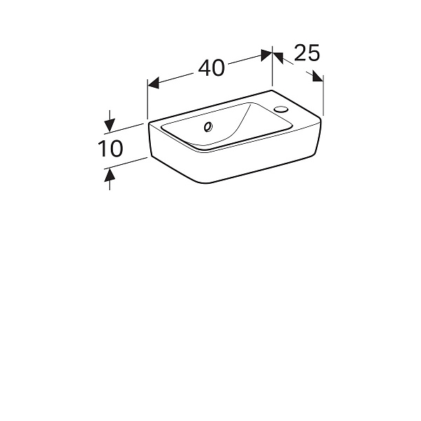 Раковина Geberit Renova Nr.1 Comprimo 276140000
