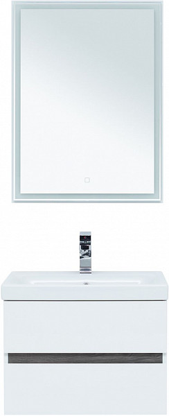 Тумба под раковину Aquanet Беркли 60 белый/дуб рошелье 00254289
