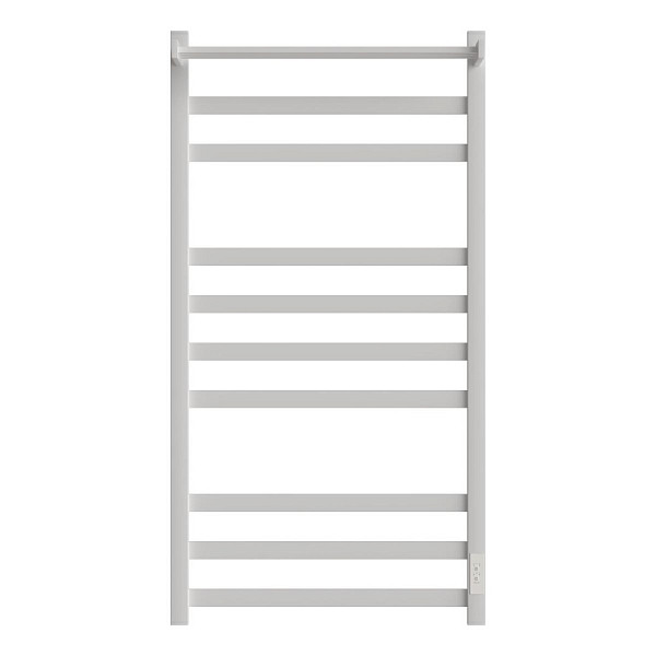 Полотенцесушитель электрический Point Меркурий PN83850PW П9 500x1000 с полкой, диммер справа, белый