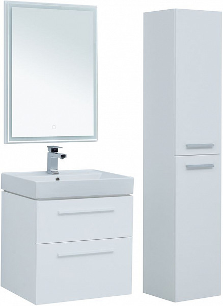 Тумба под раковину Aquanet Nova 60 белый (2 ящика) 00242279