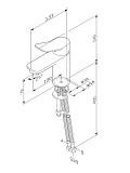 F85A02100 X-Joy, смеситель для умывальника излив 100 мм, хром, шт