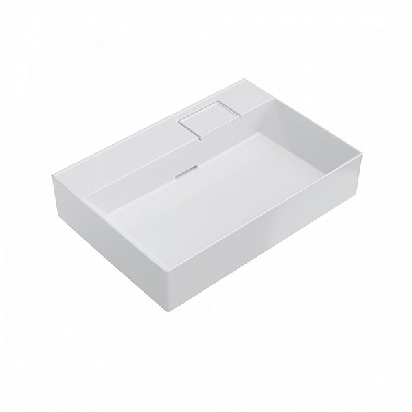 Раковина Kerama Marazzi LOGICA мебельная\подвесная без отверстий 70, белая глянцевая