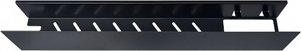 Полка Aquanet Магнум 70x12 черная матовая, с крючками 00302221
