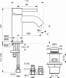Смеситель Ideal Standard Ceraline BC192AA для раковины с донным клапаном