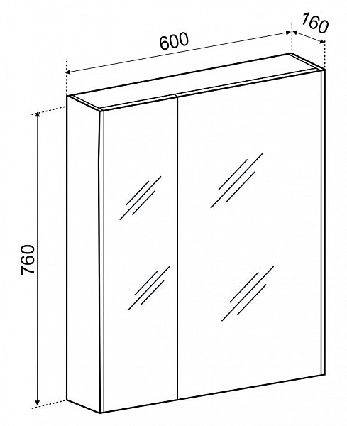 Зеральный шкаф Дакота 60