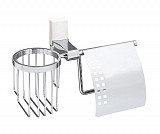 Держатель туалетной бумаги и освежителя Wasserkraft Leine K-5059WHITE