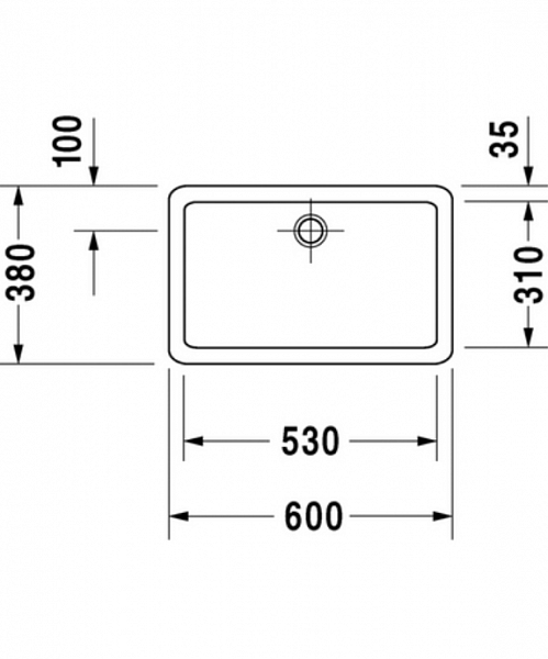 Раковина Duravit Vero 045560 alpin