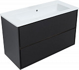 Тумба под раковину Aquanet Милан 105 черный глянец 00316690