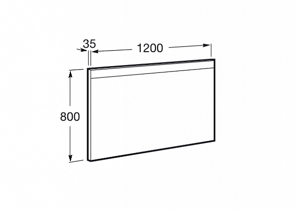 Зеркало Roca Prisma LED 812262000