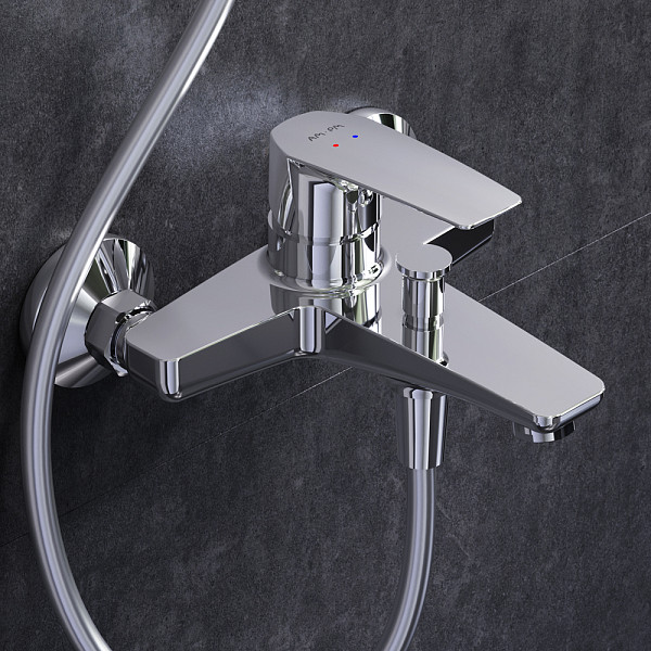 F40890A14 Gem набор 2в1: см-ль д/ванны/душа, верхний душ d 220 мм, ручн.душ 110 мм, 1 ф-ция, душевая