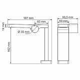 Смеситель для раковины Wasserkraft Alme 1510