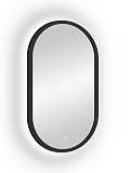 Зеркало Континент "Prime Black Led" 450х800 в МДФ раме