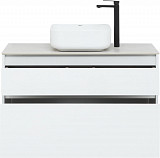 Тумба под раковину Aquanet Nova Lite 100 белый (2 ящика) 00242581