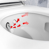 Унитаз-биде подвесной Geberit AquaClean Mera Classic 146.204.21.1 панель хром