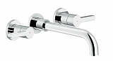 Смеситель для раковины Nobili Lira LR116298/1T1CR белый, 3 отверстия