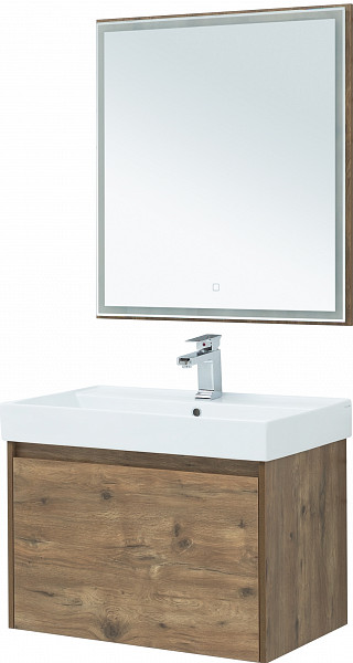 Зеркало Aquanet Nova Lite 75 дуб рустикальный LED 00249513