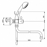 Смеситель для ванны Vidima Iskar BA167AA