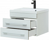 Тумба под раковину Aquanet Верона 58 белый (подвесная 2 ящика) 00176667