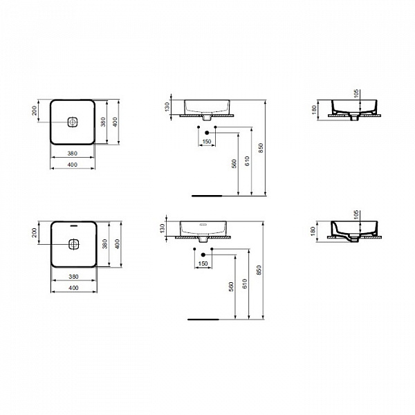 Раковина-чаша Ideal Standard Strada II 40 см T296201