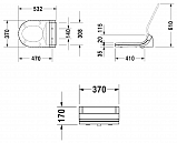 Крышка-сиденье Duravit Starck SensoWash 610001002000300 с функцией биде с микролифтом