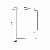 Зеркальный шкаф Grossman Инлайн 60 см 206002
