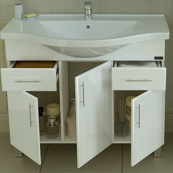 Тумба напольная Дублин 100 под раковину Эльбрус 100 Санта 223009