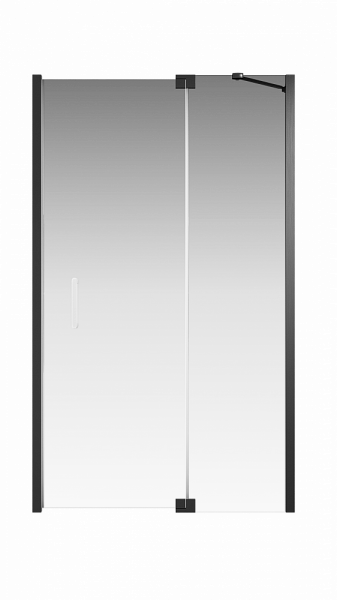 Душевая дверь Creto Tenta 123-WTW-120-C-B-8 стекло прозрачное EASY CLEAN, профиль черный, 120х200 см