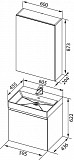 Мебель для ванной Aquanet Нью-Йорк 60 орех 00211659