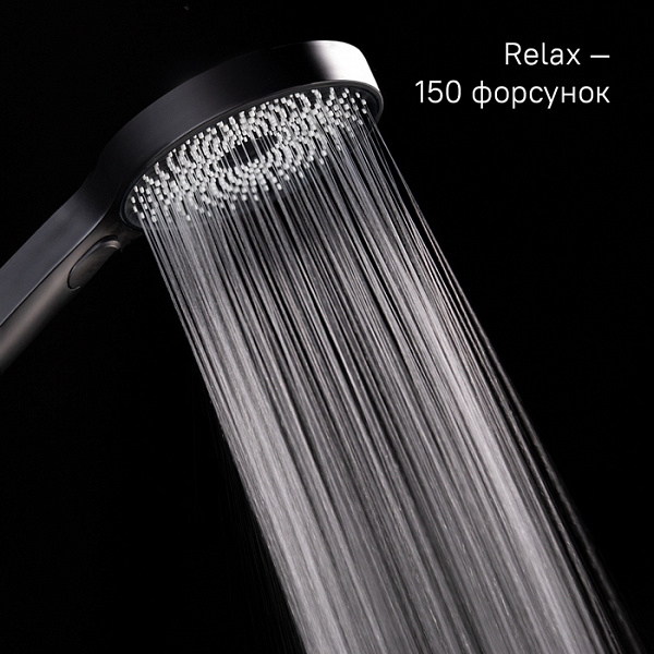 Лейка для душа, черная, SpaHome, IDDIS, SPA3F0Bi18