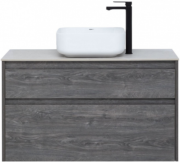 Тумба под раковину Aquanet Nova Lite 100 дуб рошелье (2 ящика) 00242582