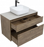 Тумба под раковину Aquanet Nova Lite 90 дуб рустикальный (2 ящика) 00249518