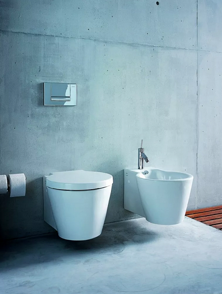 Биде подвесное Duravit Starck 1 02741500001-WG антигрязевое покрытие