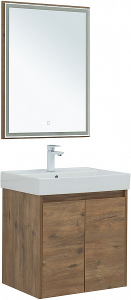 Мебель для ванной Aquanet Nova Lite 60 дуб рустикальный (2 дверцы) 00302534