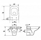 Крышка-сиденье для унитаза Cersanit CARINA микролифт