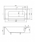 Акриловая ванна Besco Modern 140x70 WAM-140-MO
