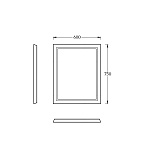 Зеркало Kerama Marazzi Pompei 60 см PO.mi.60\WHT