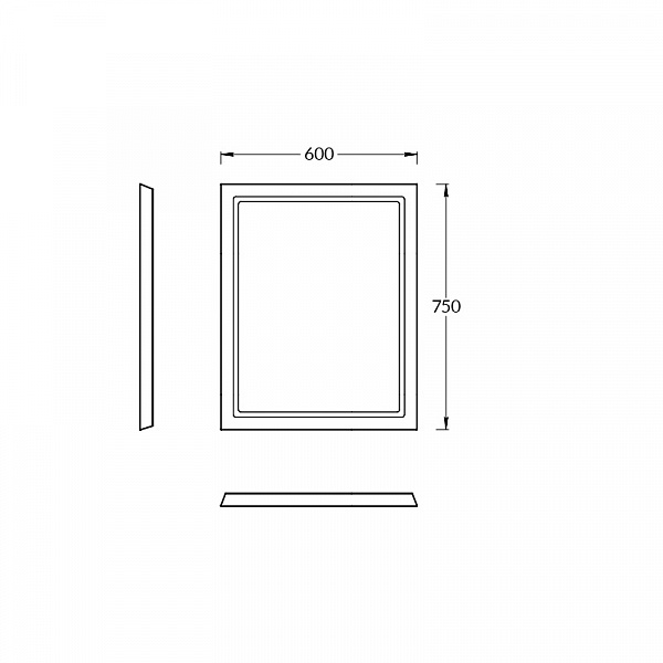 Зеркало Kerama Marazzi Pompei 60 см PO.mi.60\WHT