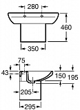 Раковина Roca Dama Senso 80х53 327510000