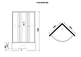 Душ.каб. Niagara Promo P100/40/MT/BK (1000х1000х1950) 4 места