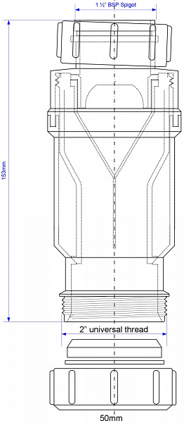 Сифон  McAlpine MRNRV50-PB