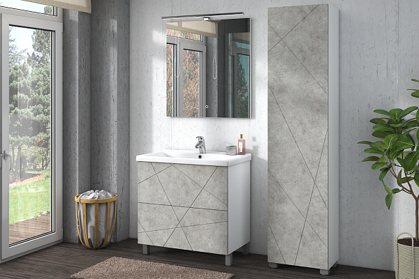 Тумбы VIGO Geometry 2-1000 бетон (под ум Миранда)