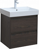 Тумба под раковину Aquanet Nova Lite 60 дуб черный (2 ящика) 00287894