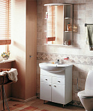 Зеркало-шкаф Акватон Кристалл 65x90 1A000102KS01R правый с подсветкой