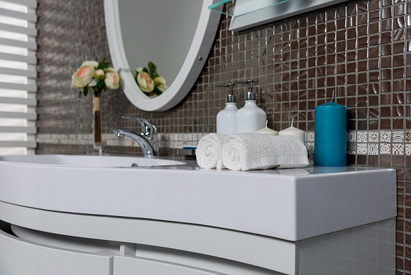 Тумба с раковиной Aquanet Опера 115 L белый (2 дверцы 2 ящика) 00212990