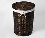 Плетеная корзина для белья с крышкой Wasserkraft Еlbe WB-740-M